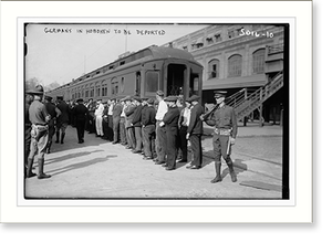 Vintage Americana Print - Gers. being deported - Historic Wall Art Gift