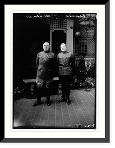 Gen. Leonard Wood, Lt. W.E. Stanley, Antique Print
