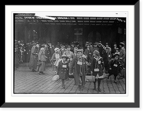 Historic Framed Print, German children from Sweden - 2,  17-7/8" x 21-7/8"