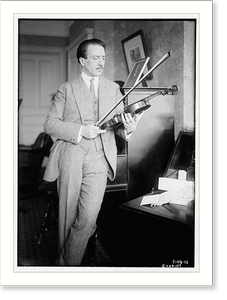 Antique Photo Print - Thibaud with violin - Vintage Wall Art Gift