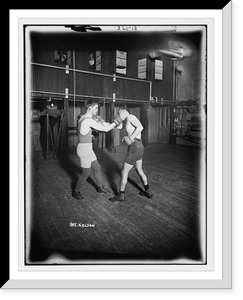 Historic Framed Print, Bat. Nelson boxing,  17-7/8" x 21-7/8"