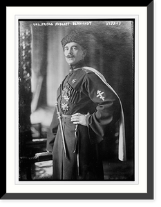 Historic Framed Print, Col. Prince Avaloff - Bermondt,  17-7/8" x 21-7/8"