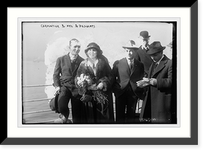 Historic Framed Print, Carpentier & wife & Descamps,  17-7/8" x 21-7/8"