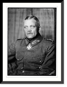 Historic Photo Print - Gen. Von Watter - Framed Wall Art Gift Idea