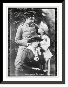 Historic Framed Print, Aug. Wilhelm & family,  17-7/8" x 21-7/8"