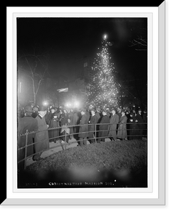 Historic Framed Print, Madison Sq. Xmas Tree,  17-7/8" x 21-7/8"