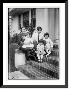Historic Framed Print, Eddie Cantor family,  17-7/8" x 21-7/8"