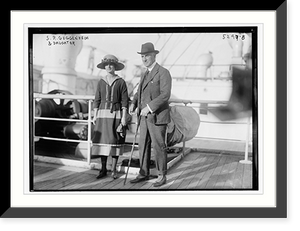Historic Framed Print, S.R. Guggenheim & daughter,  17-7/8" x 21-7/8"