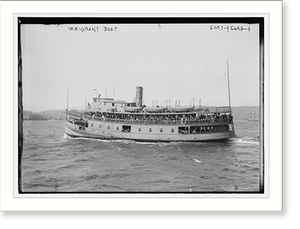 Antique Photo Print - Immigrant boat - Vintage Home Decor Print
