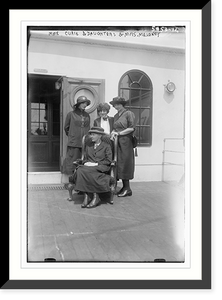 Historic Framed Print, Mme Curie & daus. And Mrs. Meloney,  17-7/8" x 21-7/8"