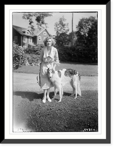 Historic Framed Print, Miller with dog,  17-7/8" x 21-7/8"