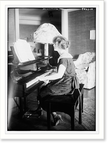 Historic Photo Print - Larrmore (seated at piano) - Historic Wall Art Gift