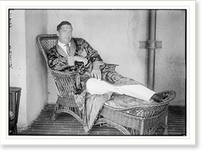 Vintage Photo Print - McCormack lounging - Historic Wall Art Gift