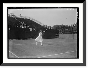 Historic Framed Print, Lenglen (tennis match),  17-7/8" x 21-7/8"