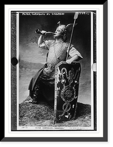 Black & White Photo - Peter Cornelius as Siegfried