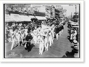 Vintage Americana Print - Atlantic City - Parade - Vintage Wall Art Gift