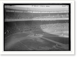 Antique Photo Print - McNally steals home - Vintage Home Decor Print