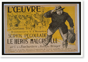 LOeuvre de Gustave Teacutery commencera le 3 novembre. Scipion Pegoulade ou Le Heacuteros malgreacute lui par G. de la Fouchardiegravere et Rodolphe Bringer, Vintage Wall Art