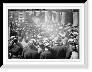 Historic Framed Print, Olympic Athletes Parade, McGowen decorating athletes before City Hall, New York,  17-7/8" x 21-7/8"