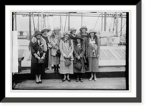 School girls sailing (see neg. for further information), Antique Poster