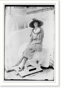 Antique Photo Print - Rosemary Hollister - Historic Wall Art Gift