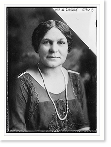 Black & White Photo - Mrs. W.D. Mowry - Historic Wall Art Gift