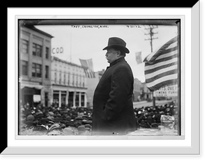 Historic Framed Print, Taft speaking from train, Crookston, Minnesota - 2,  17-7/8" x 21-7/8"