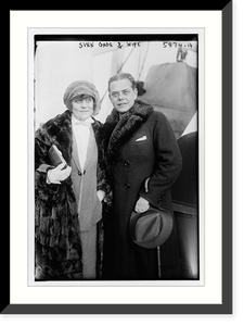 Sven Gade and wife, Historic Print