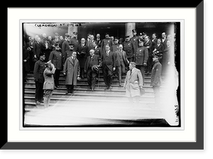 Historic Framed Print, Clemenceau at City Hall,  17-7/8" x 21-7/8"