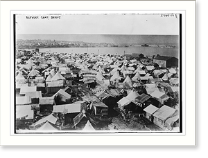 Vintage Military Print - Refugee camp, Beirut - Vintage Home Decor Print
