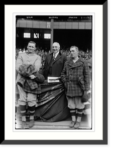 Yanks' Leslie A. (Bullet Joe) Bush - Pres. Harding - Senator's Walter Johnson, 4/24/23, Vintage Poster