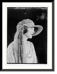 Historic Framed Print, Eleanor Boardman (wearing blue fancy straw; plain & rigid silk crepe & trimming),  17-7/8" x 21-7/8"