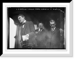 Historic Framed Print, L.S. Chandler, Munson Morris, E. Bailey, Jr., Hicksville,  17-7/8" x 21-7/8"