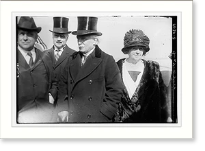 Antique Photo Print - Lloyd George and wife - Historic Wall Art Gift