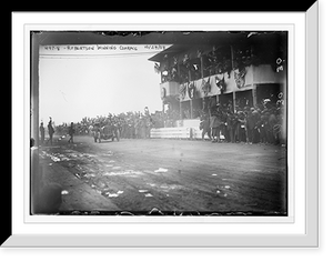 Historic Framed Print, Vanderbilt Cup Auto Race, Robertson winning,  17-7/8" x 21-7/8"