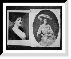 Historic Framed Print, Mrs. Chas. Dana Gibson,  17-7/8" x 21-7/8"