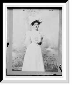Historic Framed Print, Mrs. W.K. Vanderbilt Jr.,  17-7/8" x 21-7/8"