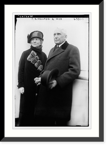 Historic Framed Print, F.B. Kellogg & wife - 2,  17-7/8" x 21-7/8"