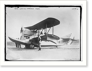 Vintage Nautical Print - Navy Loening Amphibian plane