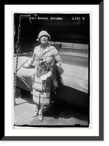 Black & White Photo - Mrs. Barney Bernard - Vintage Wall Art Gift