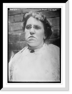 Historic Framed Print, Emma Goldman, portrait bust,  17-7/8" x 21-7/8"