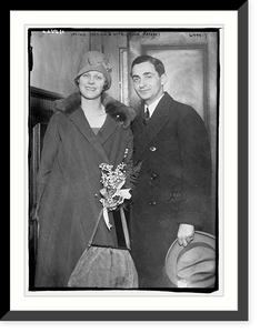 Historic Framed Print, Irving Berlin & wife (Ellen Mackay),  17-7/8" x 21-7/8"