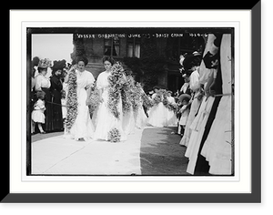 Historic Framed Print, Vassar Graduation, June '08 - Daisy Chain - 2,  17-7/8" x 21-7/8"