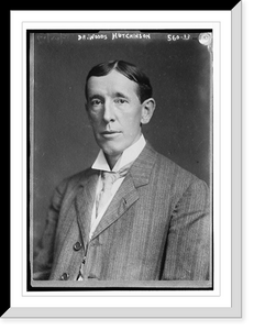 Historic Framed Print, Dr. Woods Hutchinson, portrait bust,  17-7/8" x 21-7/8"