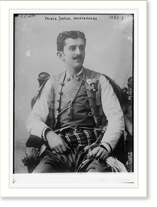 Historic Framed Print, Prince Danilo, Montenegro,  17-7/8" x 21-7/8"