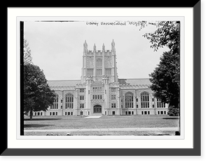 Library Vassar College, Kadel Photo.Kadel Photo, Vintage Poster
