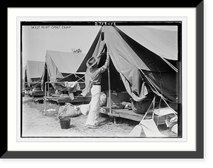 Historic Framed Print, West Point Cadet Camp - 9,  17-7/8" x 21-7/8"