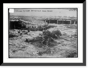 German - Russian Battlefield Near Makow, Vintage Poster
