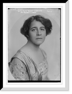 Historic Framed Print, Mrs. Reginald A. Owen, cameo portrait,  17-7/8" x 21-7/8"