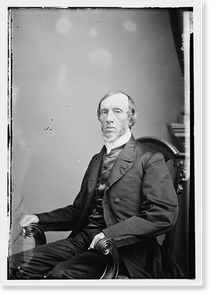 Historic Portrait - Allen G. Thurman of Ohio - Framed Wall Art Gift Idea